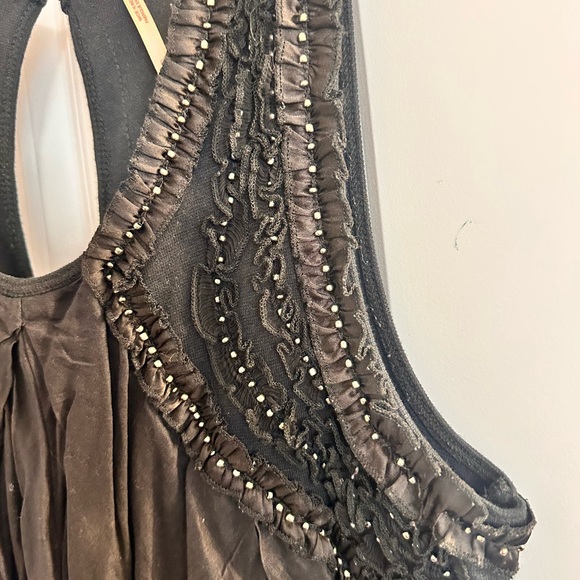 Free People Black Beaded Dress - Picture 3 of 6